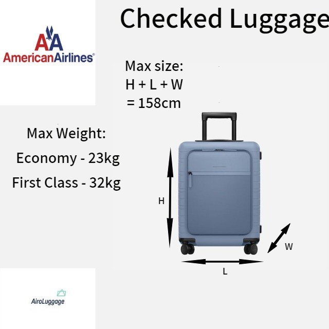 American airlines international checked baggage on sale