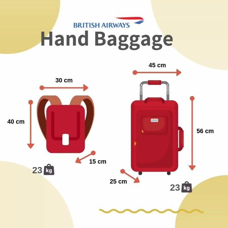 Size of carry on luggage british airways on sale